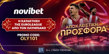 Offer Card Image for 🏀Η απόλυτη προσφορά* της Novibet για τη κατάκτηση της Euroleague από τον Ολυμπιακό!