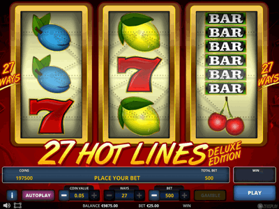 Slot Brand Image for 27 Hot Lines Deluxe
