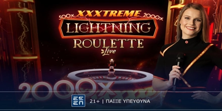 Offer Image for XXXtreme Lightning Roulette Live: Συναρπαστικό τηλεπαιχνίδι στη Novibet